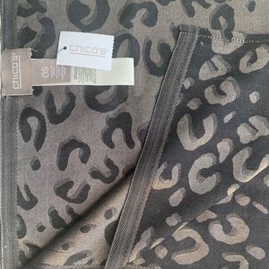 Chico’s animal print scarf NWT
